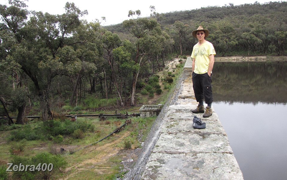 11-Laurie enjoys the views at Langhi Ghiran reservoir.JPG